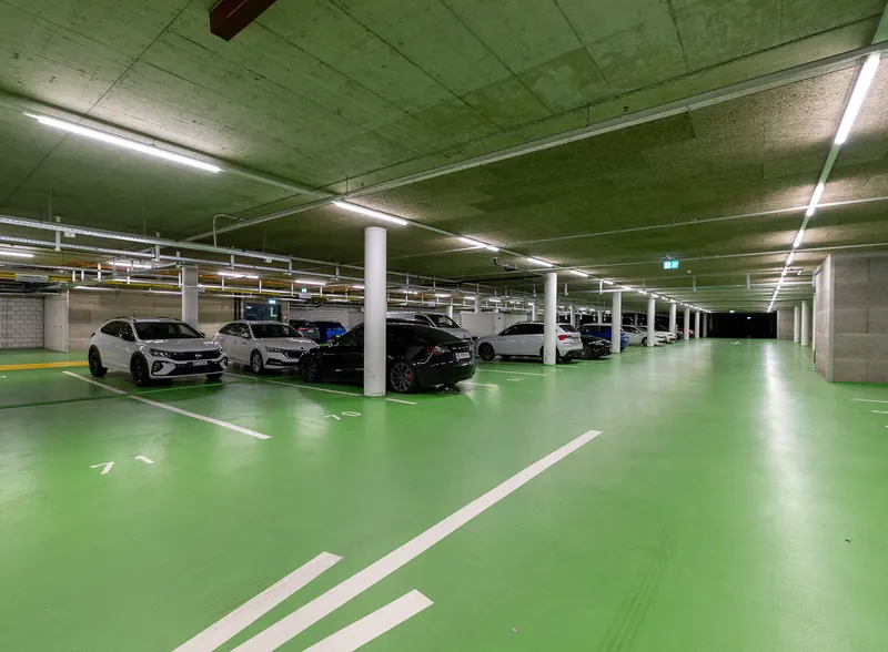 Einstellplätze in der Tiefgarage